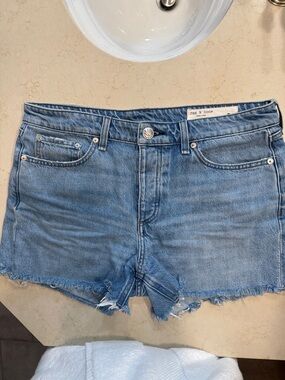 rag & bone Light Wash Denim Cutoff Shorts size 29
